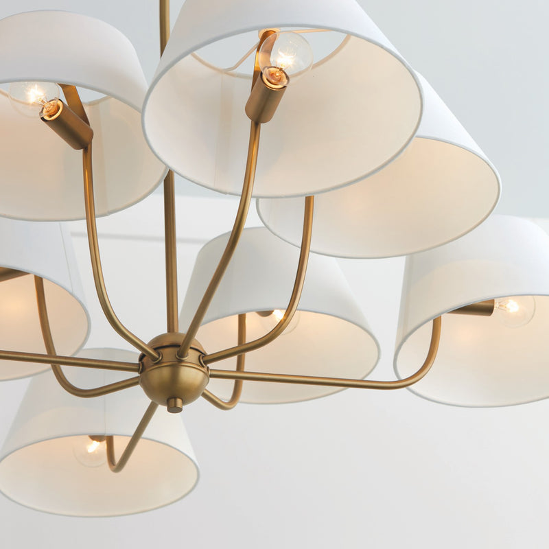 Capital Lighting 450481AD Welsley Eight Light Chandelier, Aged Brass Alternate Image.jpg