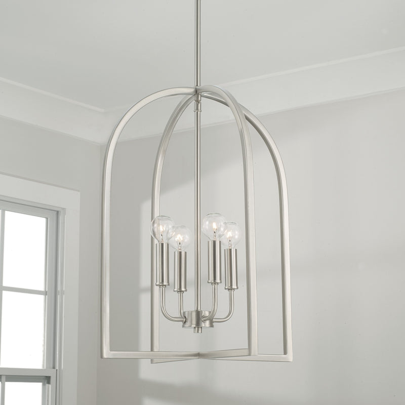 Capital Lighting 548841BN Lawson Four Light Foyer Pendant, Brushed Nickel Alternate Image 2.jpg