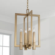 Capital Lighting 549641AD Blake Four Light Foyer Pendant, Aged Brass Alternate Image 2.jpg