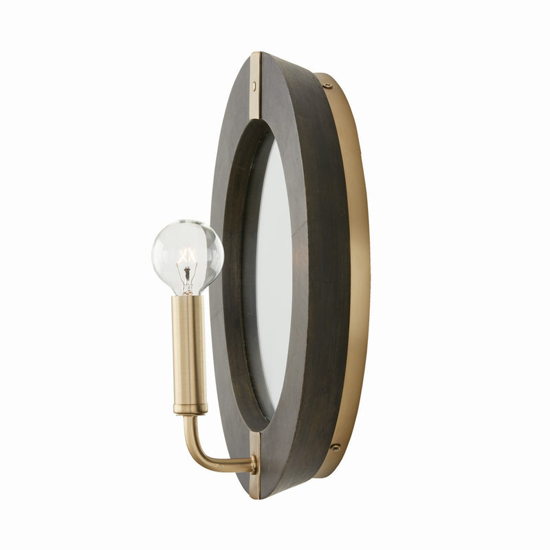 Capital Lighting 647311KR Finn One Light Wall Sconce, Black Stain and Matte Brass Alternate Image 2.jpg