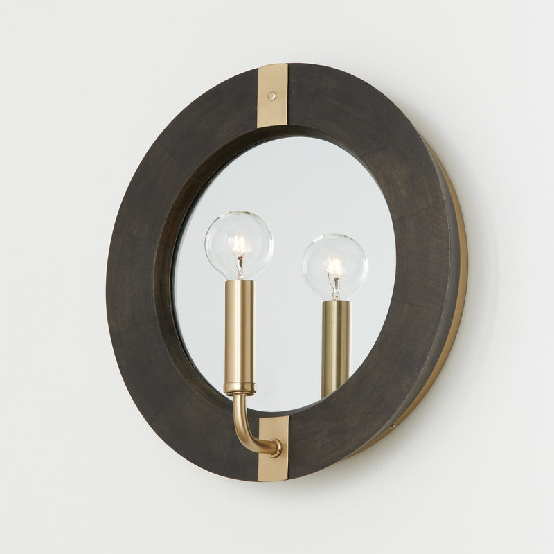 Capital Lighting 647311KR Finn One Light Wall Sconce, Black Stain and Matte Brass Alternate Image 3.jpg