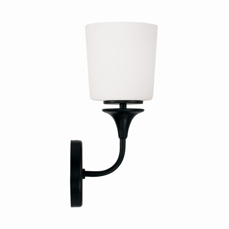 Capital Lighting 648911MB-541 Presley One Light Wall Sconce, Matte Black Alternate Image 2.jpg