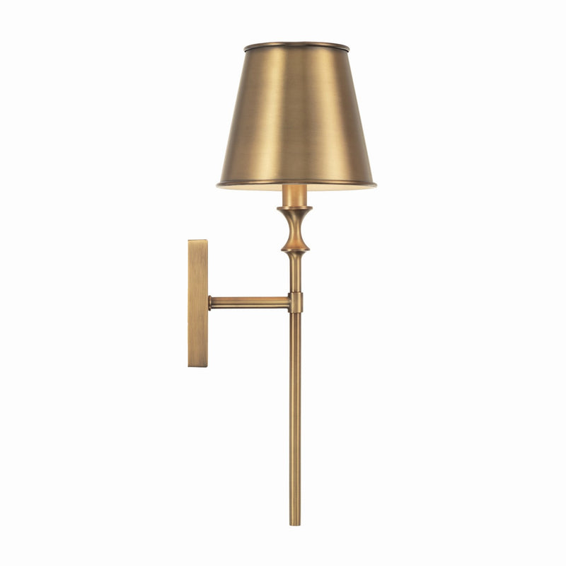 Capital Lighting 649711AD-708 Whitney One Light Wall Sconce, Aged Brass Alternate Image 4.jpg