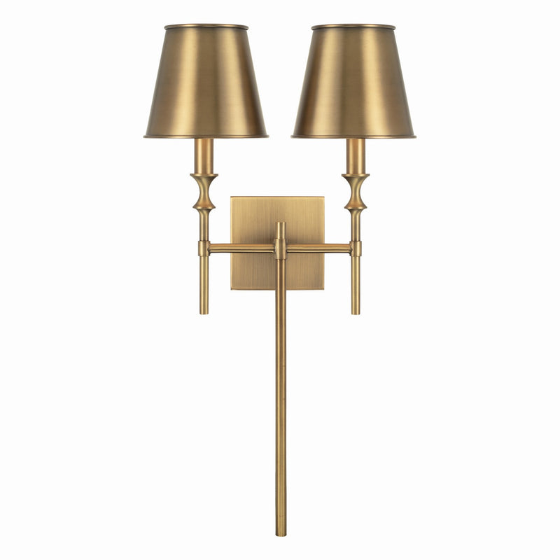 Capital Lighting 649721AD-708 Whitney Two Light Wall Sconce, Aged Brass Alternate Image.jpg