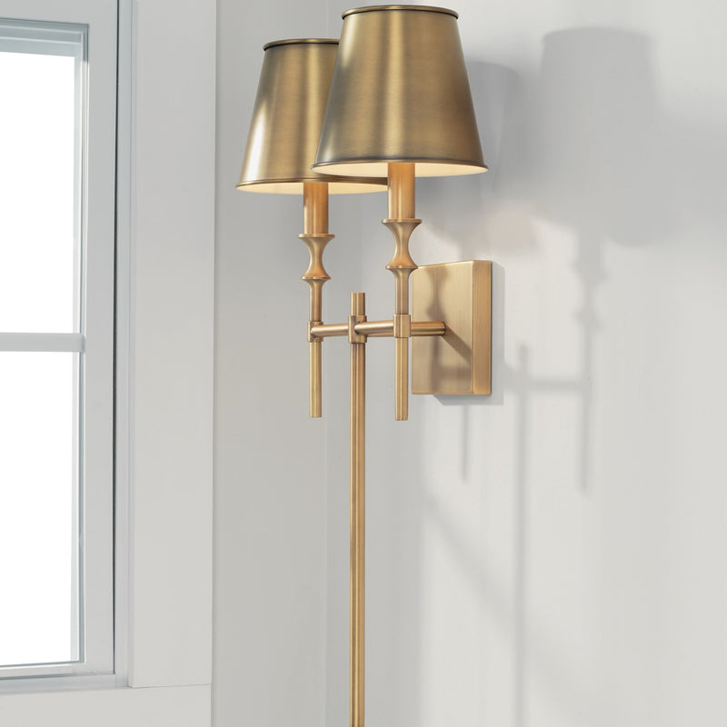 Capital Lighting 649721AD-708 Whitney Two Light Wall Sconce, Aged Brass Alternate Image 3.jpg