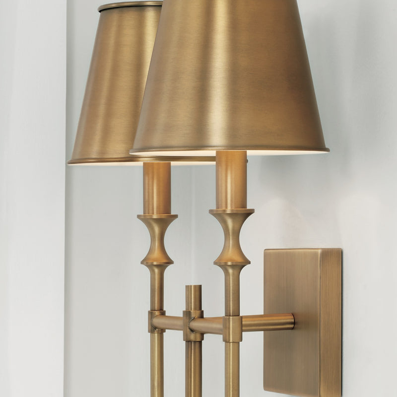 Capital Lighting 649721AD-708 Whitney Two Light Wall Sconce, Aged Brass Alternate Image 4.jpg