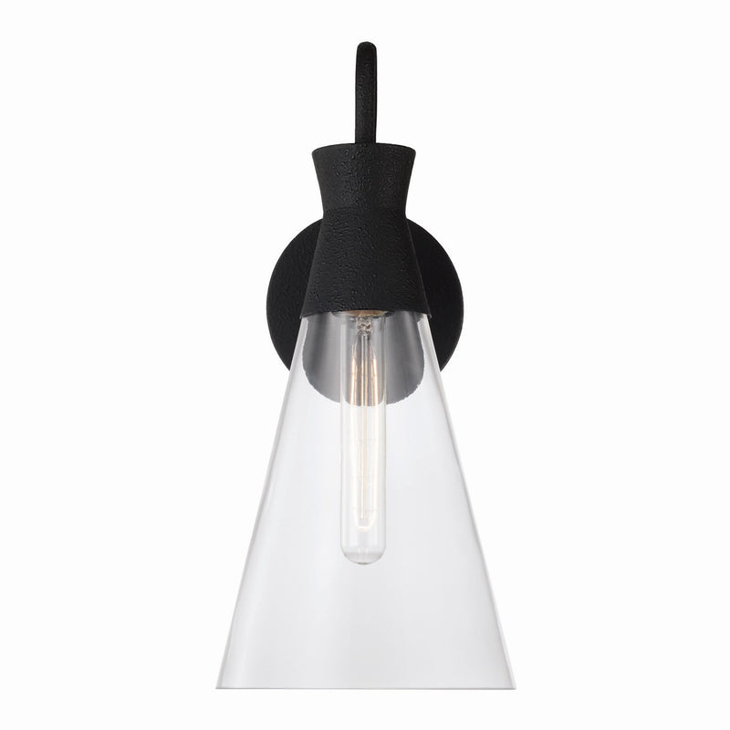 Capital Lighting 650311XK Paloma One Light Wall Sconce, Textured Black Alternate Image.jpg
