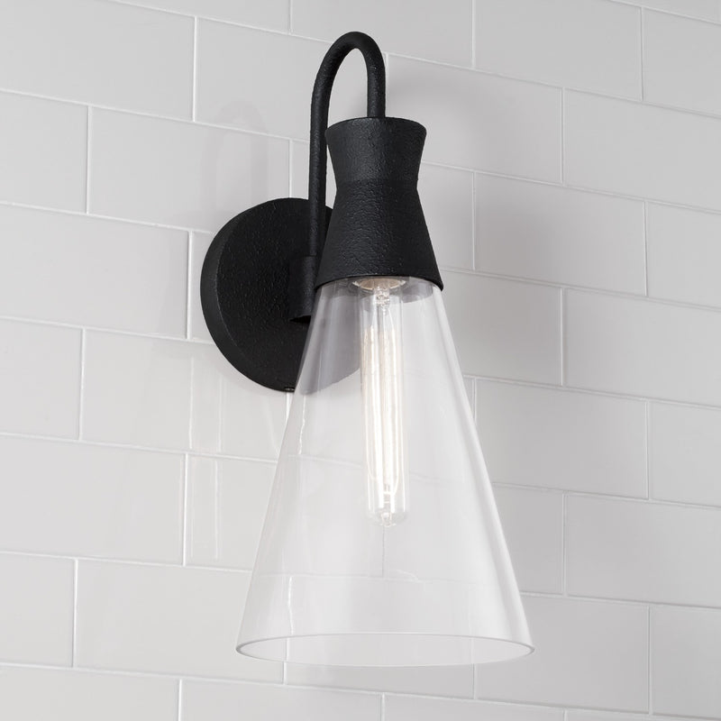 Capital Lighting 650311XK Paloma One Light Wall Sconce, Textured Black Alternate Image 3.jpg