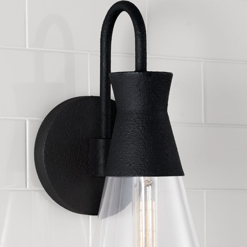 Capital Lighting 650311XK Paloma One Light Wall Sconce, Textured Black Alternate Image 4.jpg