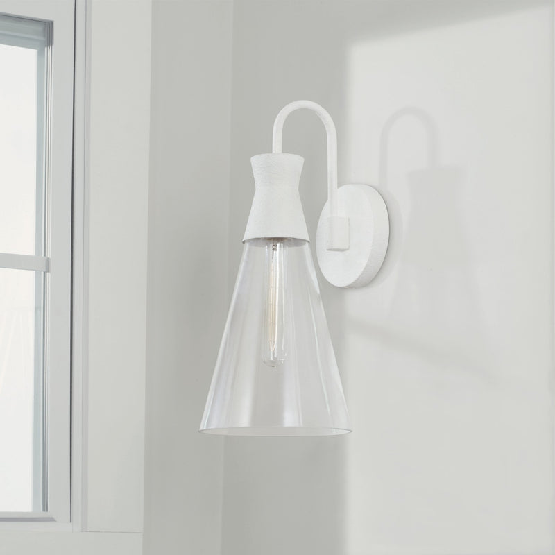 Capital Lighting 650311XW Paloma One Light Wall Sconce, Textured White Alternate Image 3.jpg