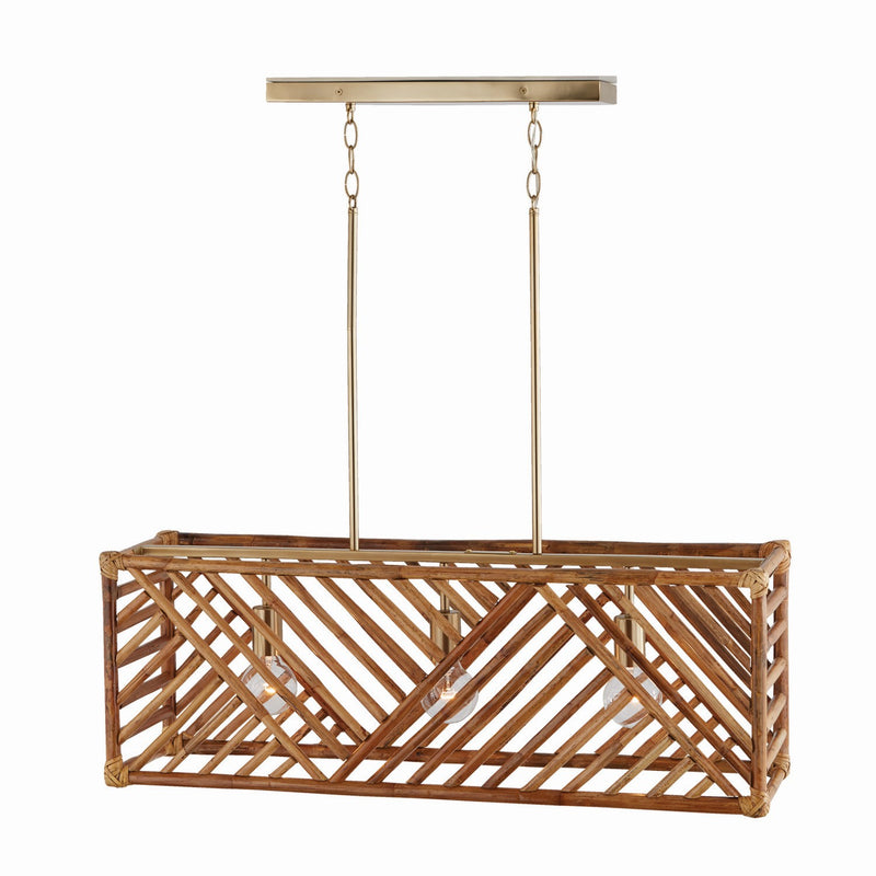 Capital Lighting 847431MA Soleil Three Light Island Pendant, Matte Brass Alternate Image.jpg