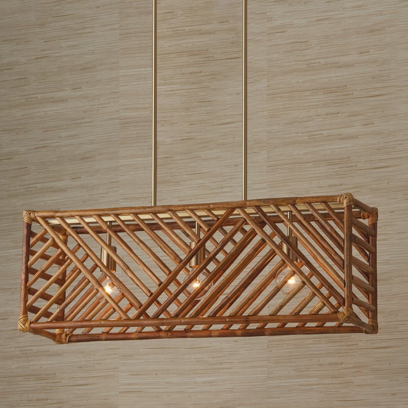 Capital Lighting 847431MA Soleil Three Light Island Pendant, Matte Brass Alternate Image 3.jpg