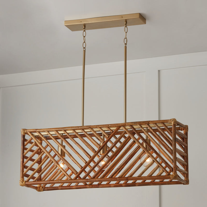 Capital Lighting 847431MA Soleil Three Light Island Pendant, Matte Brass Alternate Image 4.jpg