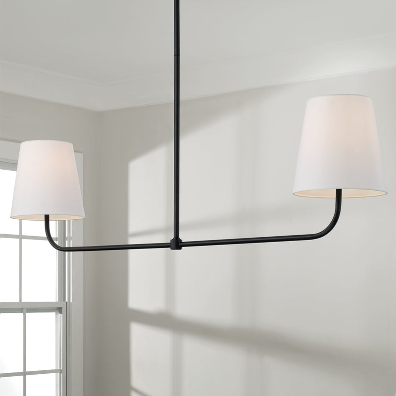 Capital Lighting 849421MB Brody Two Light Island Pendant, Matte Black Alternate Image 2.jpg