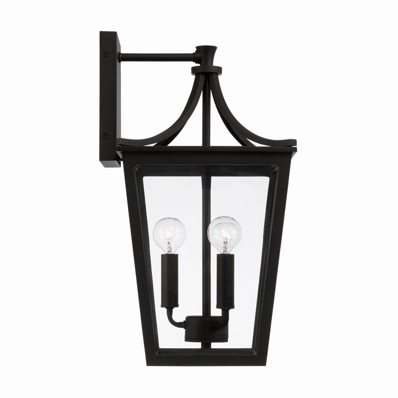 Capital Lighting 947931BK Adair Three Light Outdoor Wall Lantern, Black Alternate Image 2.jpg