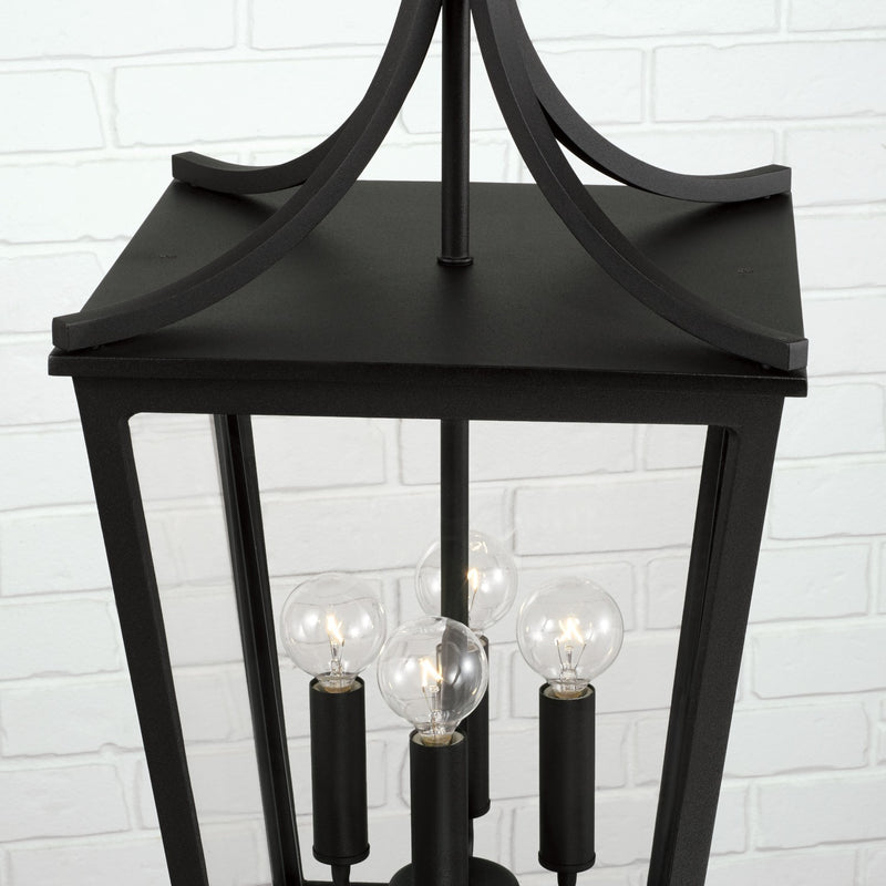 Capital Lighting 947942BK Adair Four Light Outdoor Hanging Lantern, Black Alternate Image 3.jpg