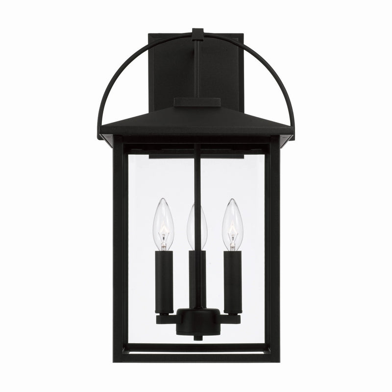 Capital Lighting 948031BK Bryson Three Light Outdoor Wall Lantern, Black Alternate Image.jpg