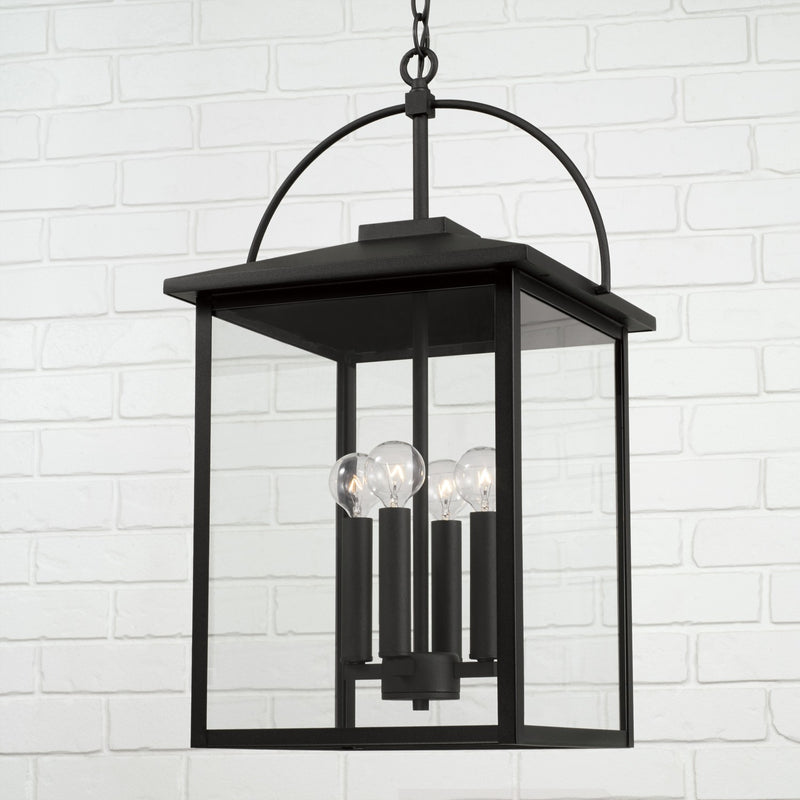 Capital Lighting 948042BK Bryson Four Light Outdoor Hanging Lantern, Black Alternate Image 2.jpg