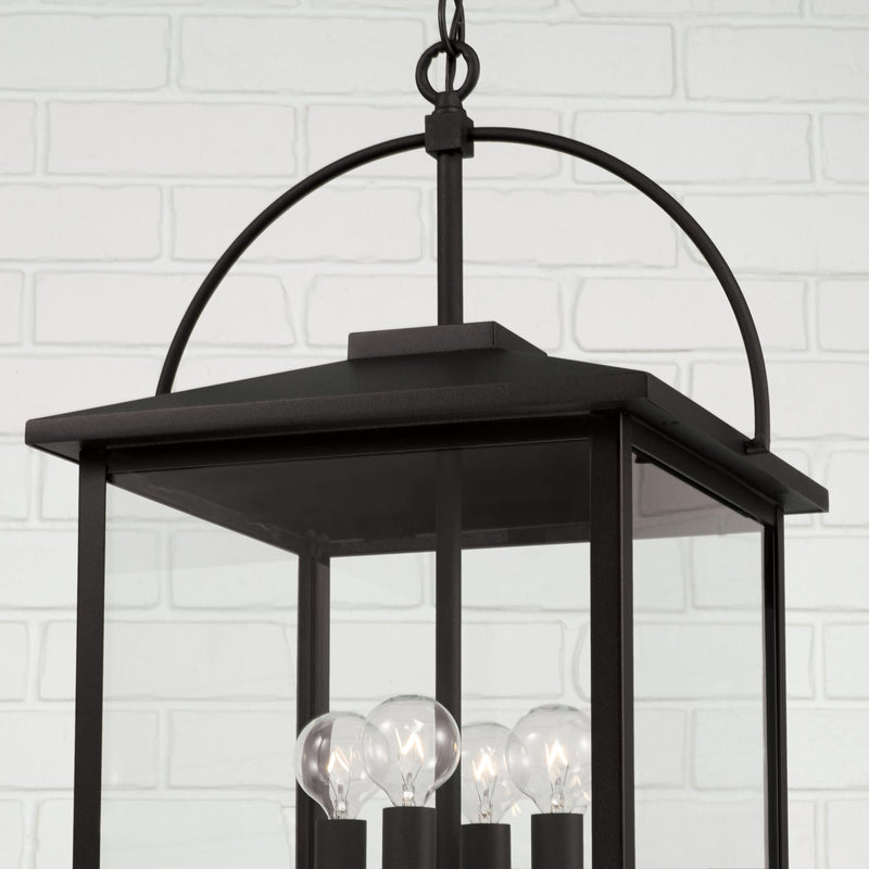 Capital Lighting 948042BK Bryson Four Light Outdoor Hanging Lantern, Black Alternate Image 3.jpg