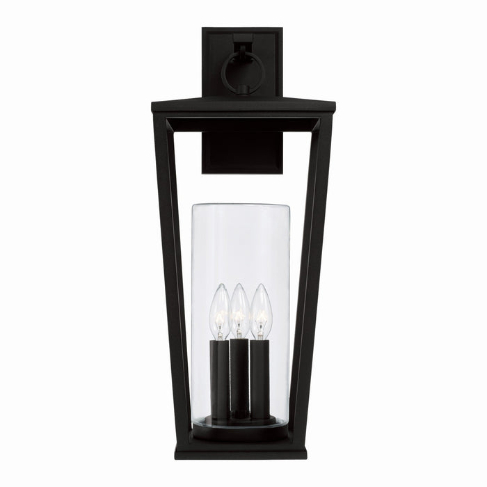 Capital Lighting 948131BK Elliott Three Light Outdoor Wall Lantern, Black Alternate Image.jpg