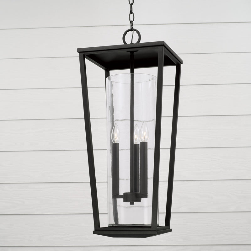 Capital Lighting 948132BK Elliott Three Light Outdoor Hanging Lantern, Black Alternate Image 2.jpg