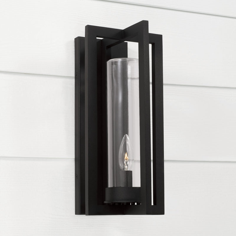 Capital Lighting 948211BK Kent One Light Outdoor Wall Lantern, Black Alternate Image 3.jpg