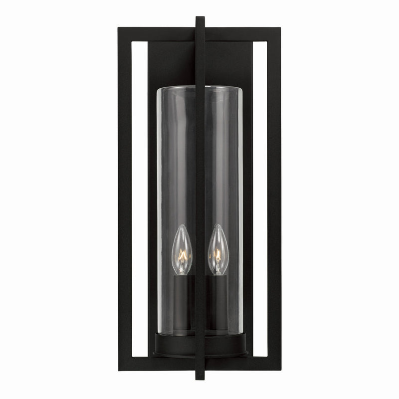 Capital Lighting 948221BK Kent Two Light Outdoor Wall Lantern, Black Alternate Image.jpg