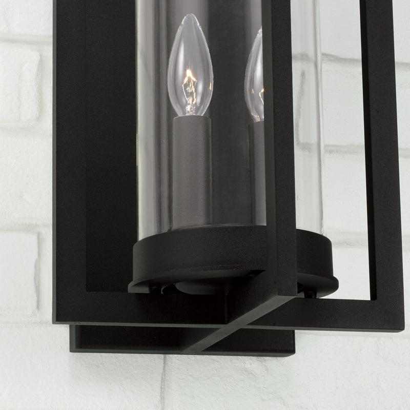 Capital Lighting 948221BK Kent Two Light Outdoor Wall Lantern, Black Alternate Image 4.jpg