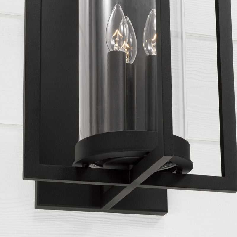 Capital Lighting 948231BK Kent Three Light Outdoor Wall Lantern, Black Alternate Image 4.jpg