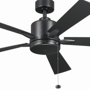 Kichler 330242SBK 52"Ceiling Fan, Satin Black (2)