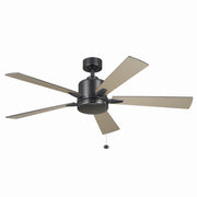 Kichler 330242SBK 52"Ceiling Fan, Satin Black (3)