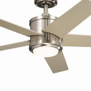 Kichler 300048BSS 48"Ceiling Fan, Brushed Stainless Steel (2)