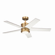 Kichler 300048NBR 48"Ceiling Fan, Natural Brass (3)