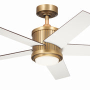 Kichler 300048NBR 48"Ceiling Fan, Natural Brass (4)