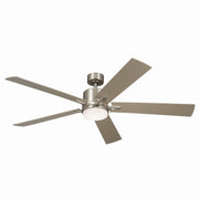 Kichler 330060NI 60"Ceiling Fan, Brushed Nickel (6)