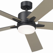 Kichler 330060SBK 60"Ceiling Fan, Satin Black (2)