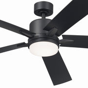 Kichler 330060SBK 60"Ceiling Fan, Satin Black (6)