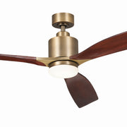 Kichler 300075NBR 60"Ceiling Fan, Brushed Natural Brass (2)