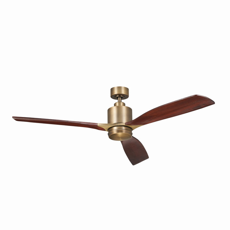 Kichler 300075NBR 60"Ceiling Fan, Brushed Natural Brass (3)