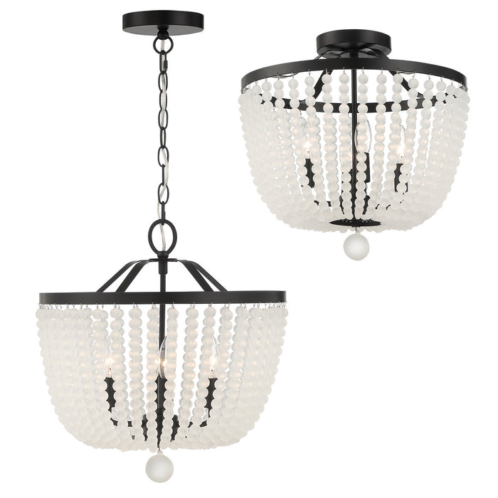 Crystorama 604-MK-FR_CEILING Rylee Four Light Semi Flush Mount Matte Black Alternate Image 2.jpg