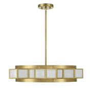 Savoy House 1-3167-4-322 Four Light Chandelier, Warm Brass (2)