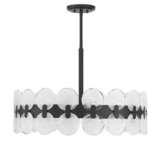 Savoy House 1-3720-6-89 Six Light Chandelier, Matte Black (2)
