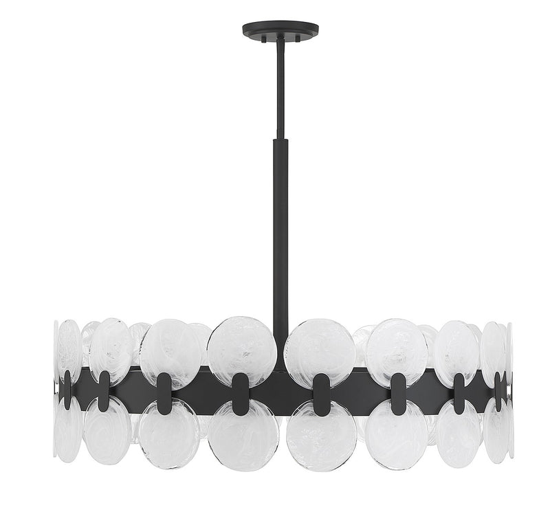 Savoy House 1-3722-10-89 Ten Light Chandelier, Matte Black (2)