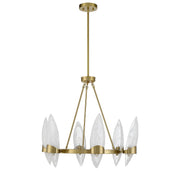 Savoy House 1-5500-6-322 Six Light Chandelier, Warm Brass (2)
