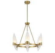 Savoy House 1-5500-6-322 Six Light Chandelier, Warm Brass (5)