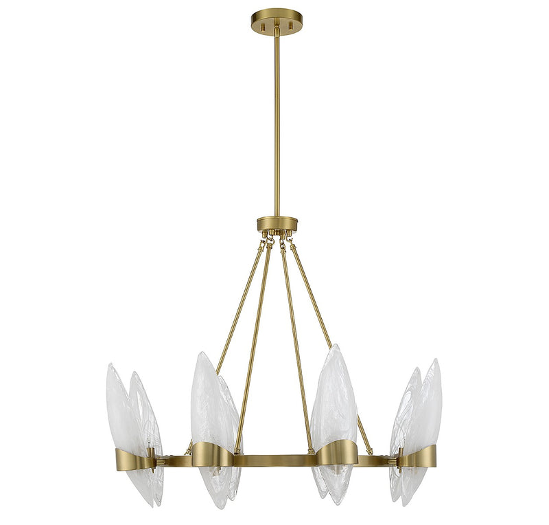 Savoy House 1-5502-8-322 Eight Light Chandelier, Warm Brass (2)