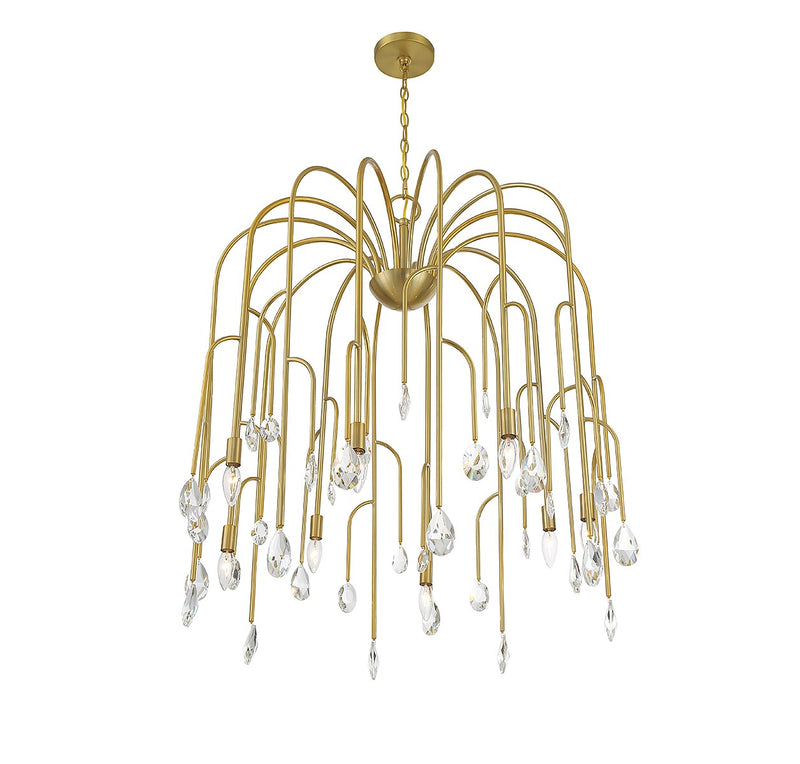 Savoy House 1-6688-8-127 Eight Light Chandelier, Noble Brass (4)