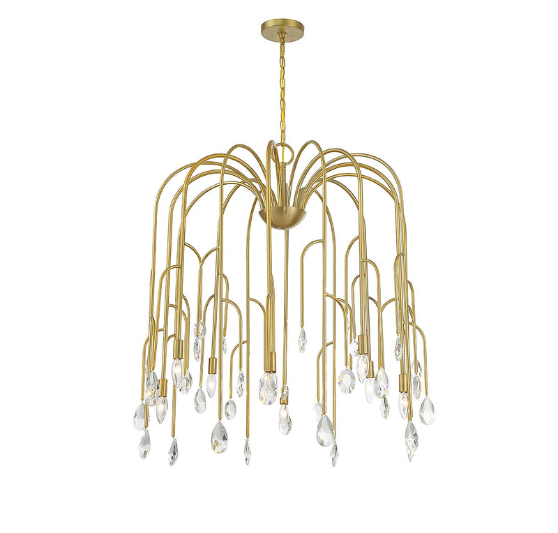 Savoy House 1-6688-8-127 Eight Light Chandelier, Noble Brass (5)