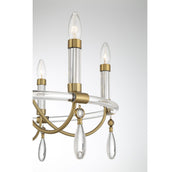 Savoy House 1-7716-6-195 Six Light Chandelier, Warm Brass/Chrome (6)