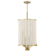 Savoy House 1-7750-4-322 Four Light Chandelier, Warm Brass (2)